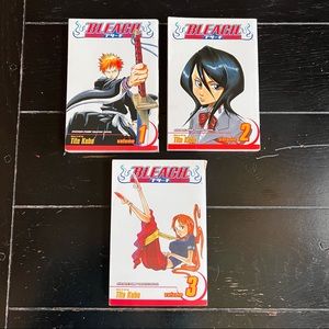 ⭐️ Bleach Volumes Vol # 1 2 3 Tite Kubo English Manga Graphic Novel Shonen Jump